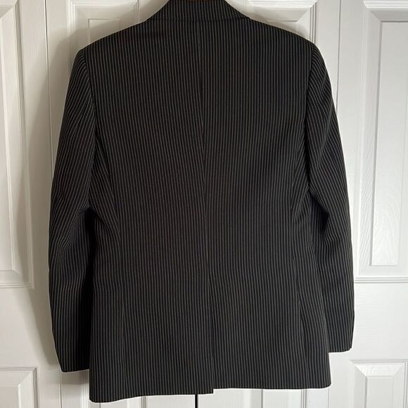 Le Chateau Men’s Black Pinstripe Blazer Size 38 - Picture 8 of 15